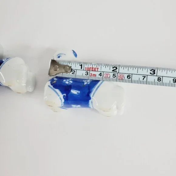 Vintage Chinese Asian Chopstick Rest Traditional Figurine Knife Rest Set of 2 - Picture 4 of 5